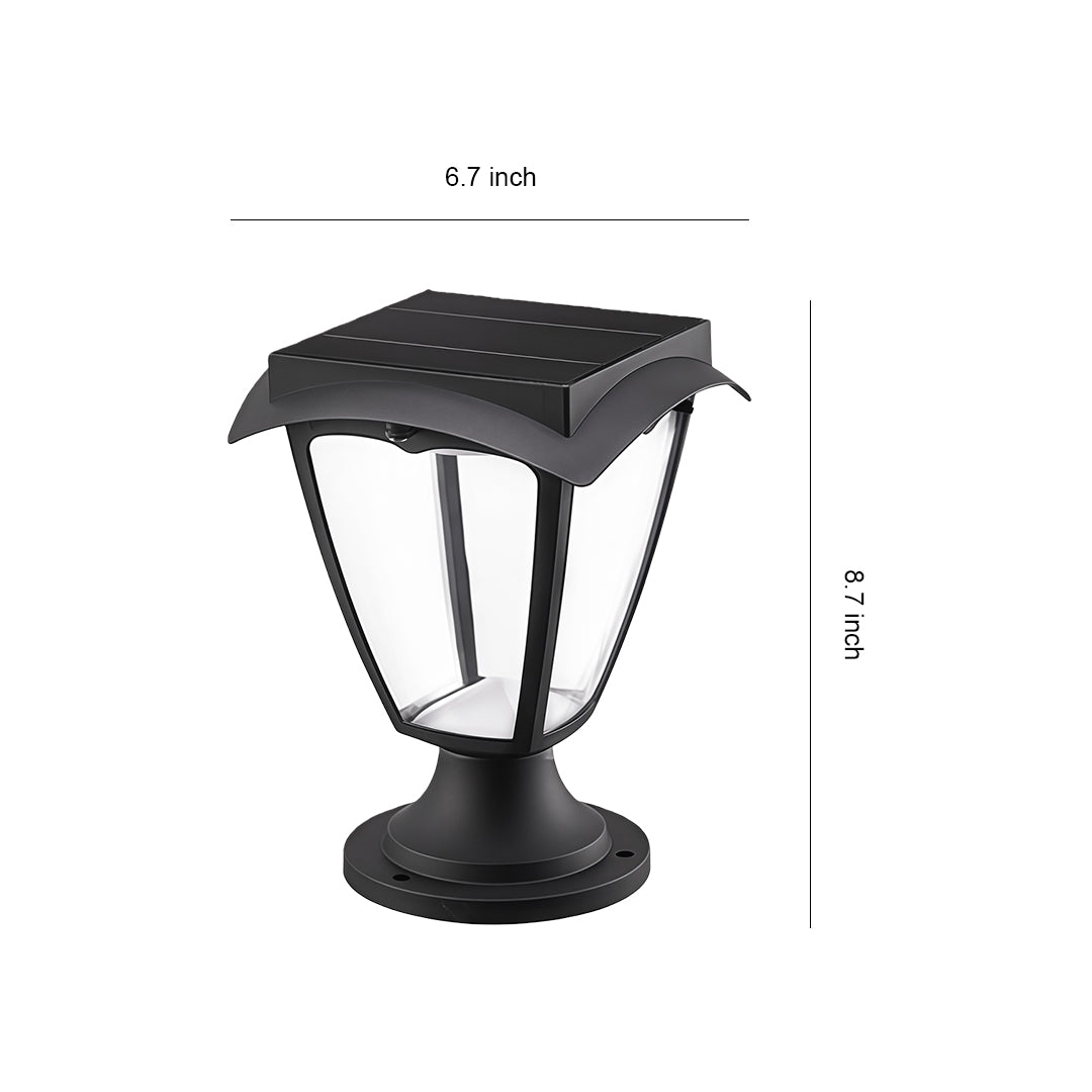 Aurelia Solar Pillar Light in Die-Cast Aluminum for Modern Landscapes
