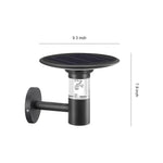 Solar-Powered Architectural Wall Sconce for Outdoor Elegance