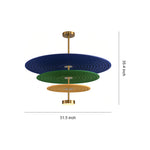 Acoustic Felt 3-Tier Chandelier with LED Lighting