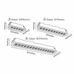 Recessed LED Spotlights with Adjustable Grille, Modern Architectural Linear Lighting