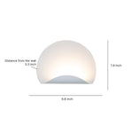 Modern White Iron LED Wall Sconce with Three Color Temperatures
