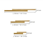 Modern Linear LED Wall Sconce in Brushed Gold with Acrylic Diffuser