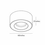 Modern LED Surface Mounted Ceiling Lights, Ultra-Thin Round Can Lights, 7W/12W