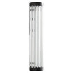 Cylinder Outdoor Wall Sconce in Stainless Steel with Warm LED Glow