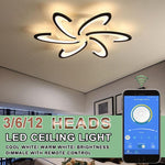 Aurelia Curved LED Flush Mount Ceiling Light in Acrylic and Aluminum