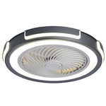 Dimmable Led Bladeless Ceiling Fan Light Flush Mount Ceiling Fan Lamp With Remote Control