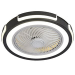 Dimmable Led Bladeless Ceiling Fan Light Flush Mount Ceiling Fan Lamp With Remote Control