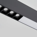 Linear LED Pendant Light Modern Minimalist Aluminum Grille Suspension Lamp