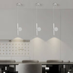 Modern Black Cylinder Pendant Light with Adjustable Hanging Length for Kitchen Island