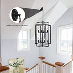 Industrial Vintage Iron Pendant Light with Adjustable Chain