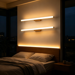 Nordic Wooden LED Vanity Light – Minimalist Waterproof Bathroom Mirror Wall Lamp for Makeup & Washroom-2pcs