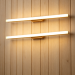 Nordic Wooden LED Vanity Light – Minimalist Waterproof Bathroom Mirror Wall Lamp for Makeup & Washroom-2pcs