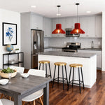 Acoustic Felt Pendant Light with Iron Shade, Noise-Reducing Ceiling Lamp for Modern Interiors