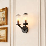 Aurelia Double Glass Wall Sconce in Pure Copper