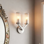 Aurelia Double Glass Wall Sconce in Pure Copper