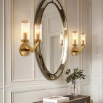 Aurelia Double Glass Wall Sconce in Pure Copper