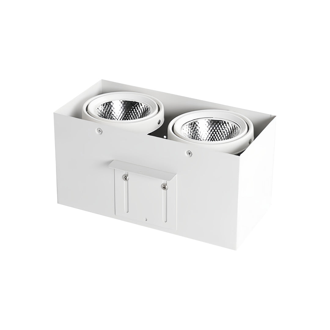 Modern Square Recessed Ceiling Lights with Adjustable Gimbal, 4-Pack LED Downlights