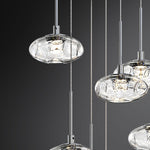 Italian Minimalist Ring Chandelier for High Ceilings
