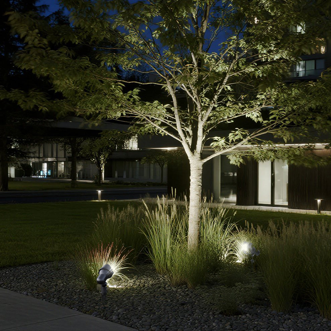 Nordic Minimalist LED Ground Stake Spotlight for Modern Landscapes