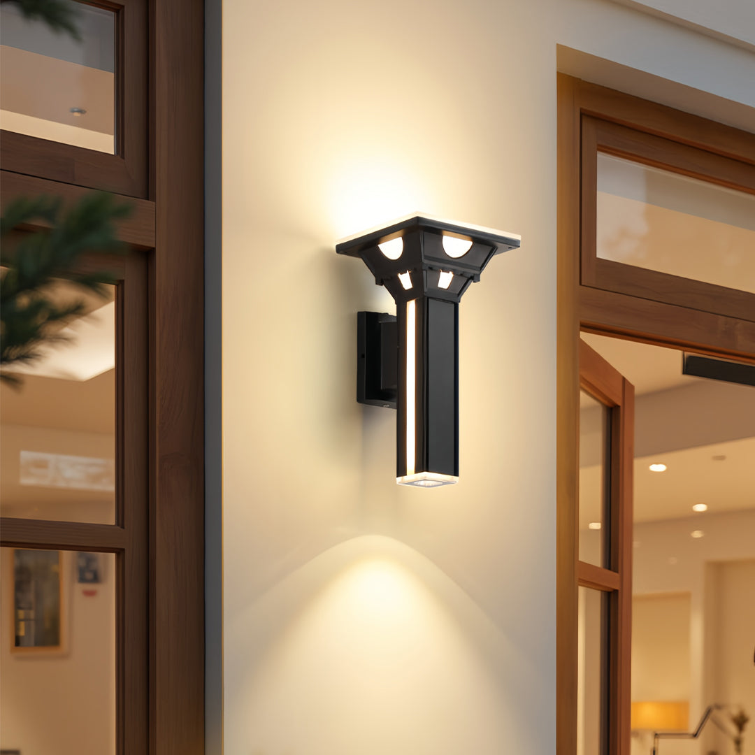 Modern Outdoor Wall Column Light LED Waterproof Aluminum Sconce