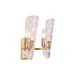 Classic European Brass Glass Wall Sconce with Clear Shade