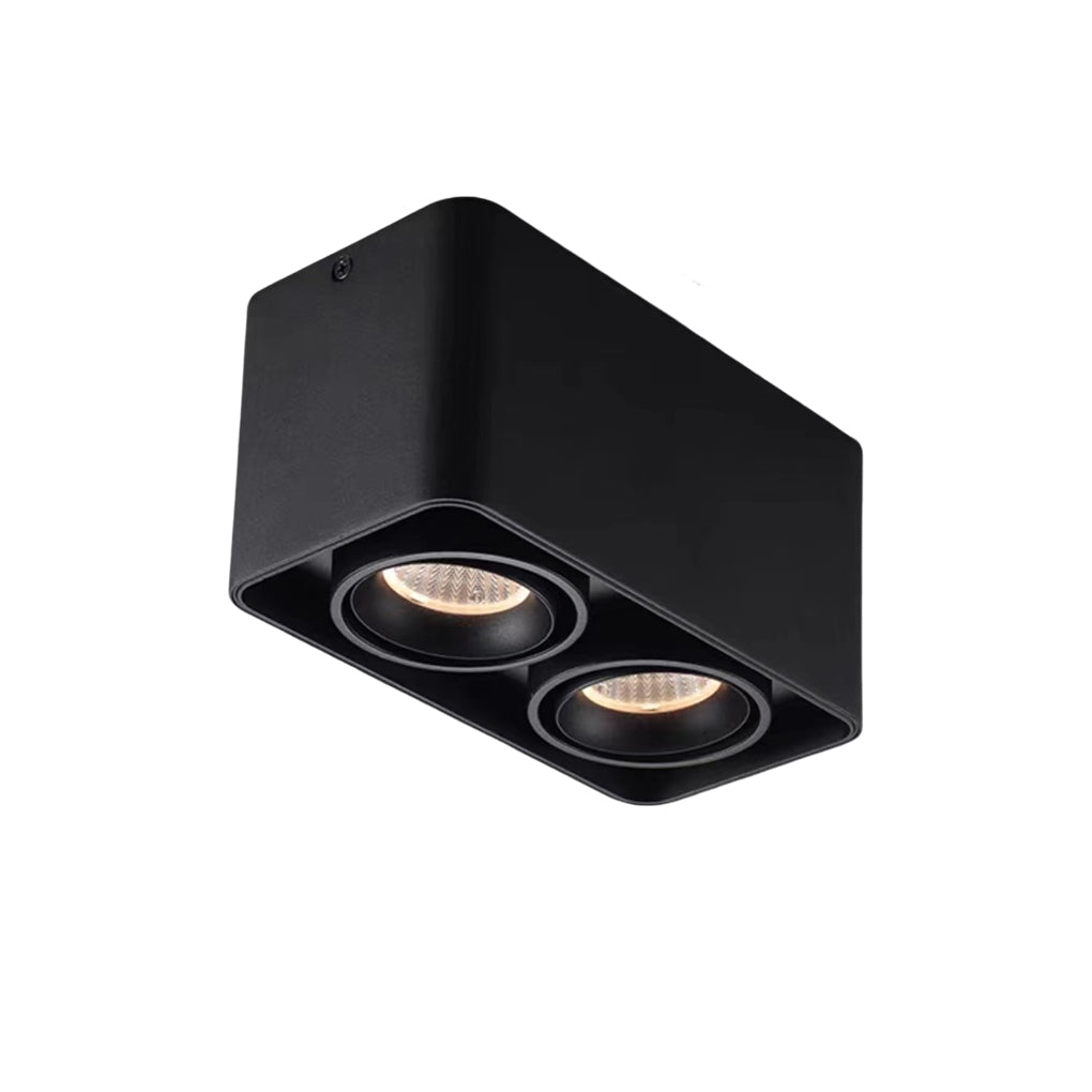 Modern Surface Mounted LED Spot Light with Adjustable Heads for Ceilings