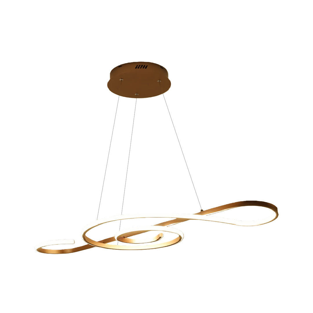Rhapsody Linear LED Chandelier – Modern Minimalist Pendant Light for Dining & Living Spaces