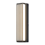 Modern Outdoor Linear Wall Light – Black Aluminum LED Sconce