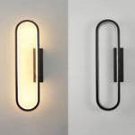 Modern Minimalist Oval LED Wall Sconce with Warm Ambient Glow