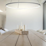 Starto 24 Acrylic Big Ring Opal Shade Single Pendant Light