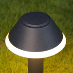 Nordic Minimalist Outdoor Bollard Pathway Lights, 12W LED Landscape Lighting in Black