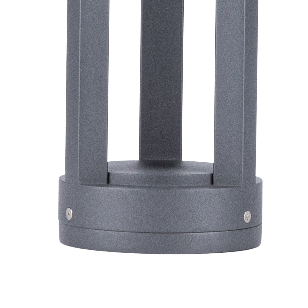 Modern Garden Bollard Light with Die-Cast Aluminum Body