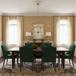 Elara Candle Chandelier – Modern Brass Candelabra Chandelier for Dining Room