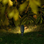 Minimalist IP65 LED Outdoor Spotlight in Sand Gray