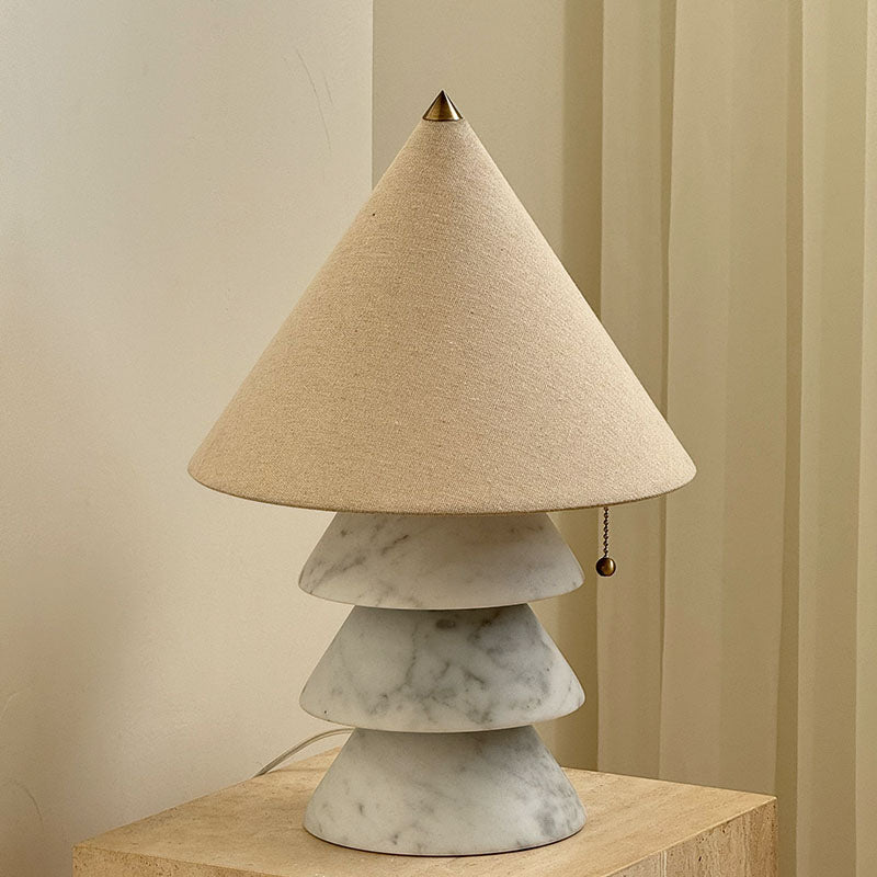 Pyralis Onyx Table Lamp – Sculptural Natural Stone Illumination
