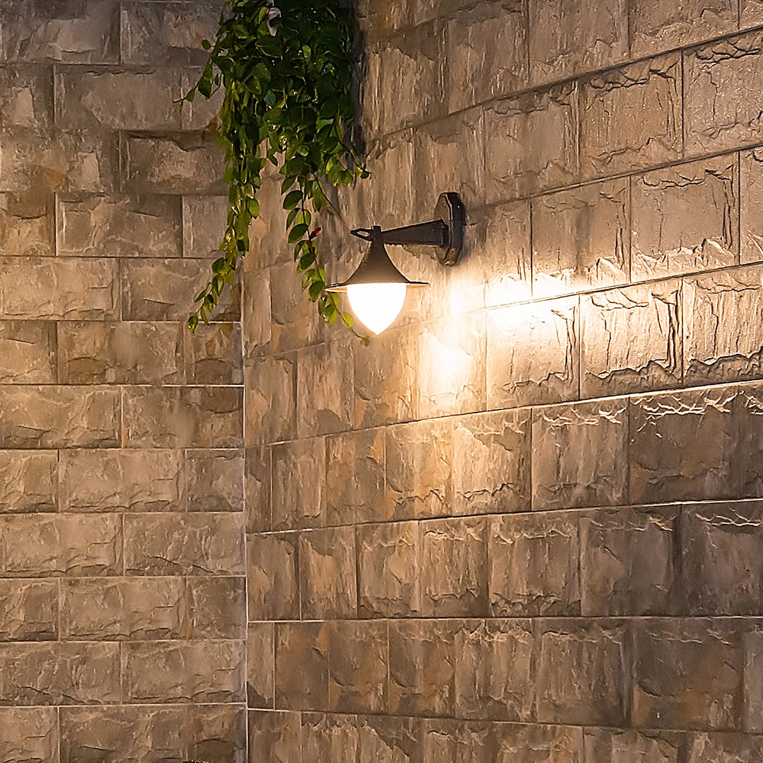 Vintage LED Outdoor Wall Sconce in Coffee Finish