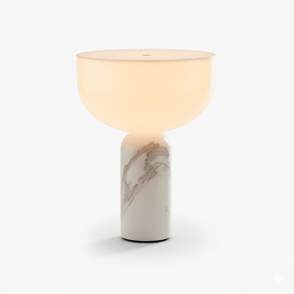 Arno Sphere Marble Table Lamp – Modern Sculptural LED Desk Light