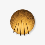 Golden Aura LED Wall Sconce – Modern Brass Finish Architectural Lighting