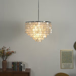 Oceana Shell Chandelier — Natural Shell Pendant Light for Coastal Interiors