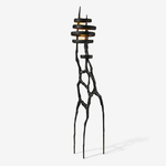 Vortex Sculptural Floor Lamp with Integrated LED