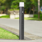 Solar Bollard Light Outdoor Garden Aluminum LED Landscape Lamp