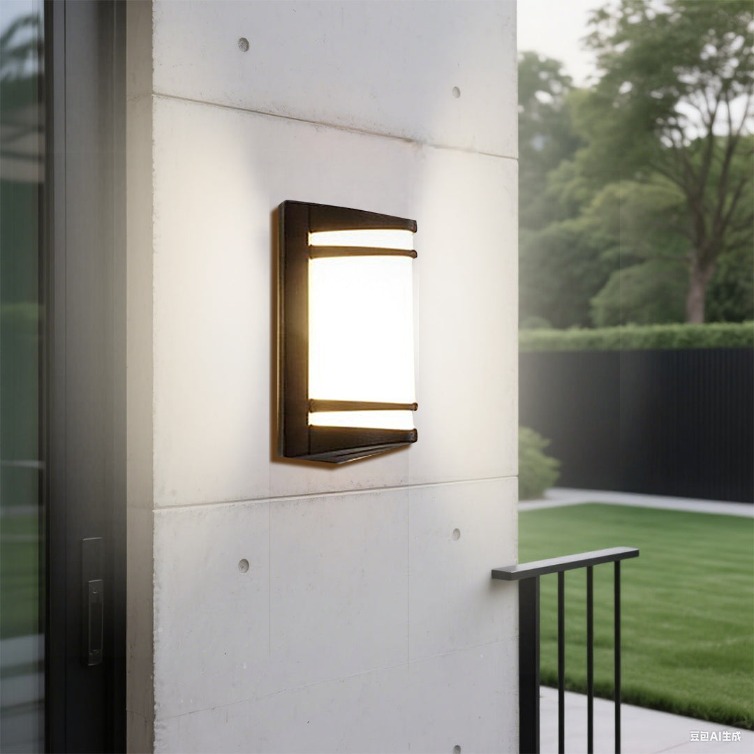 Minimalist Nordic Outdoor Wall Sconce with Warm Ambient LED Light