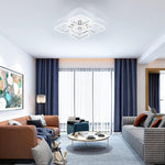 Lumina Square LED Flush Mount Ceiling Light – Modern Minimalist Ambient Illumination