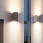 Terrazzo Outdoor Up and Down Wall Light in Black or White