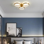 Aurelia LED Flush Mount Ceiling Light in Copper for Modern Interiors