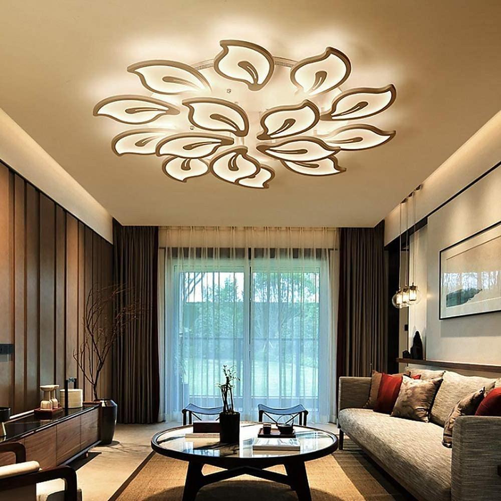 Lumière Botanica LED Flush Mount Ceiling Light in Metal and Acrylic