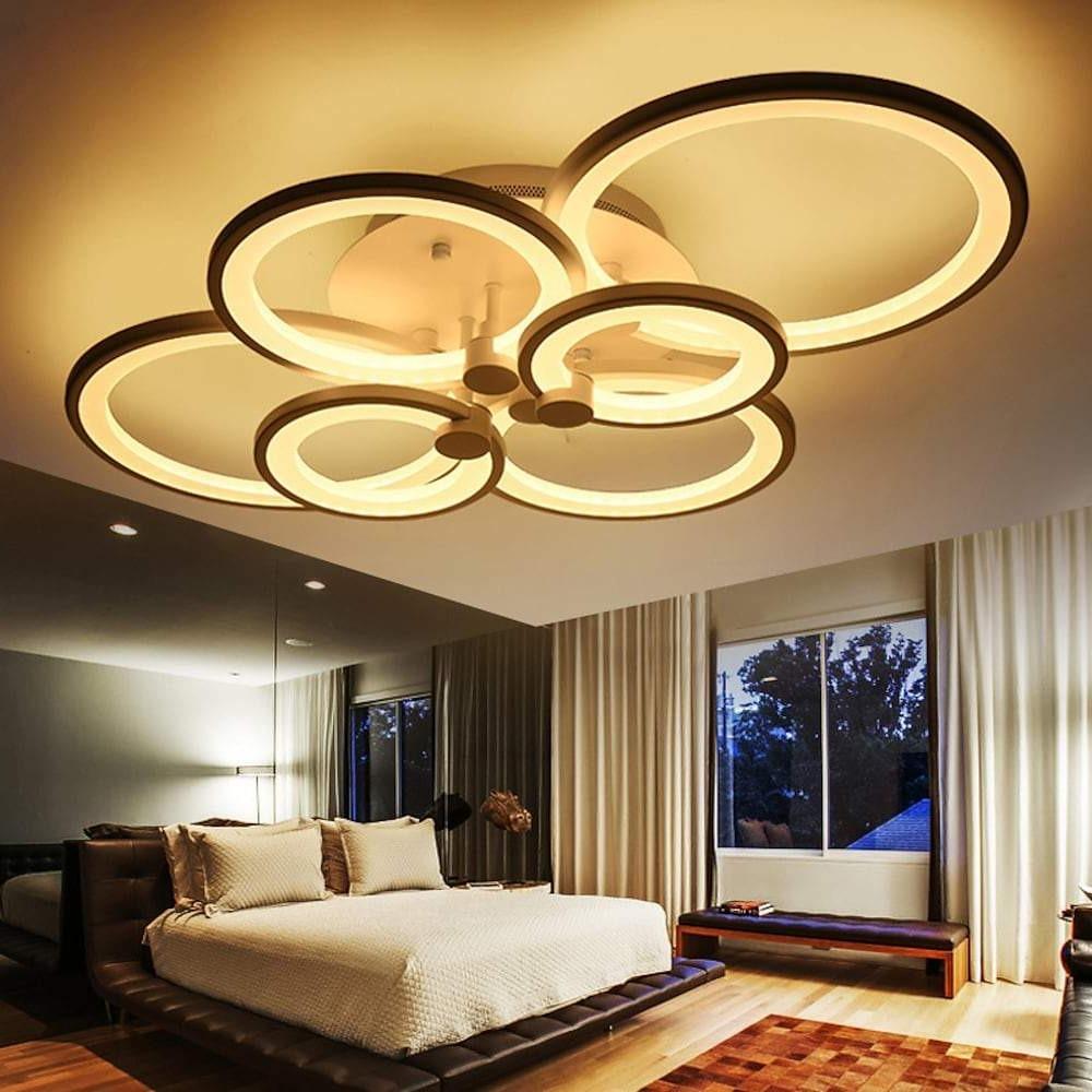 Elegant Semi Flush Mount Ceiling Lights With Unique Overlapping Rings