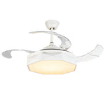 Aura 42" LED Ceiling Fan with Light, Nordic Minimalist Design