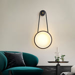 Modern Minimalist LED Wall Art Sconce in Black or Gold