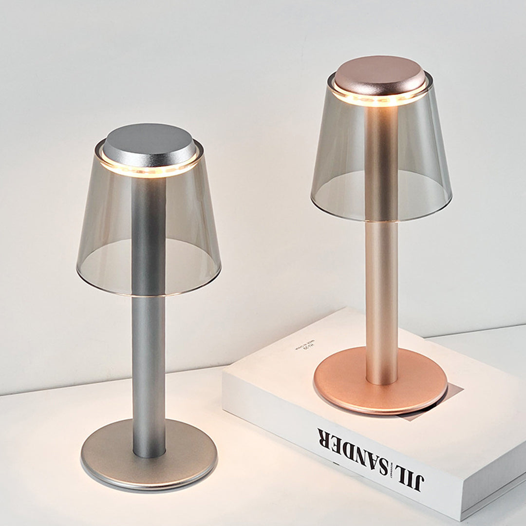 Lumina Adjustable LED Table Lamp in Aluminum and Acrylic